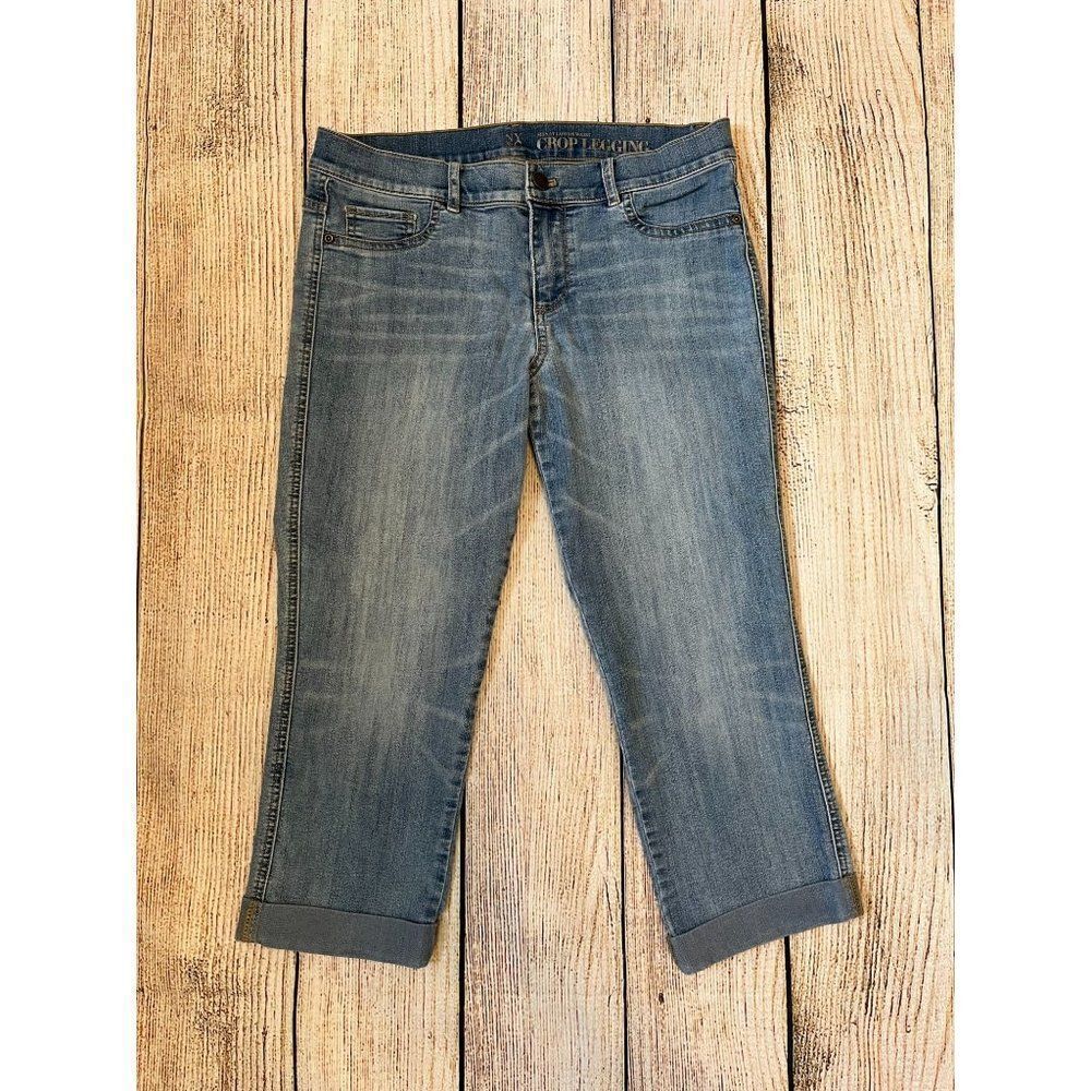 NY & C Cropped Denim Legging Size 8